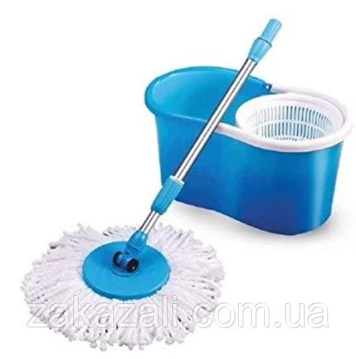 Універсальна швабра з віджимом-центрифугою та відром Easy Mop "Кругла Швабра"