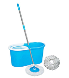 Універсальна швабра з віджимом-центрифугою та відром Easy Mop "Кругла Швабра", фото 10