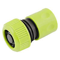 Конектор MASTERTOOL для шланга 3/4" з клапаном STOP 92-9316 demebli