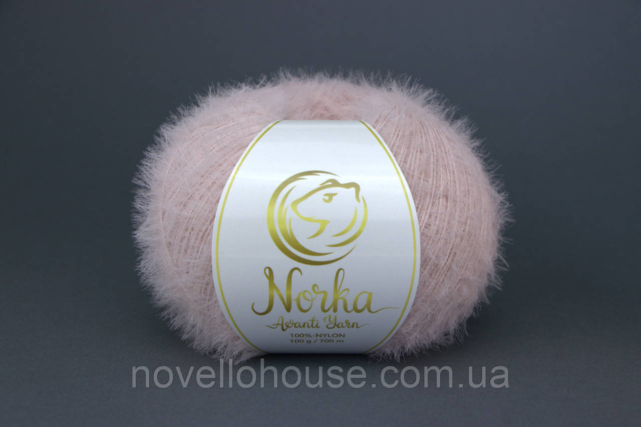 Avanti Yarn NORKA (Аванті Ярн Норка) № 895 рожевий (Пряжа нейлон, нитки для в'язання)