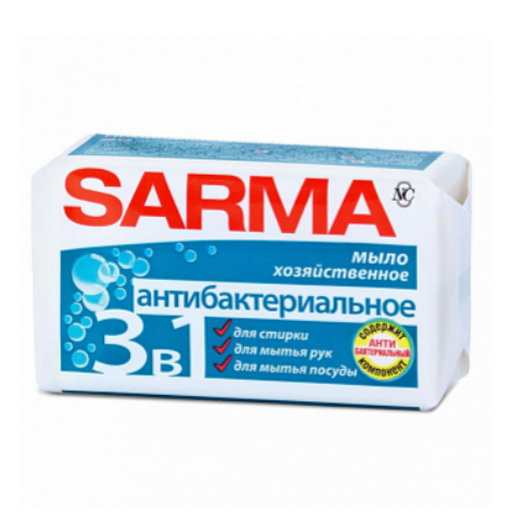 Хозяйственное мыло Сарма с антибактериальным эффектом 140 г (ID ...