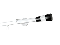 Карниз MStyle для штор металлический однорядный Белый Валео труба профильная 19 мм кронштейн цылиндр 400 см