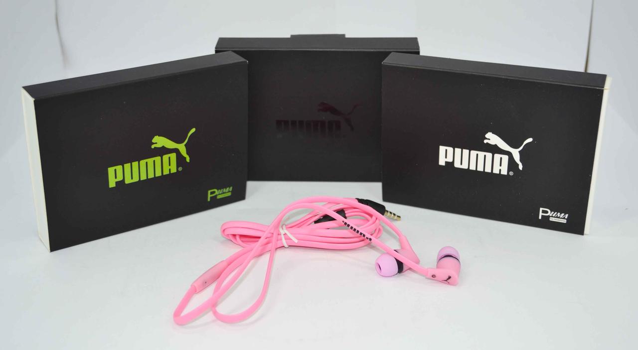 Вакуумні навушники PUMA з мікрофоном для спорту оригінальна якість звуку новий дизайн BF