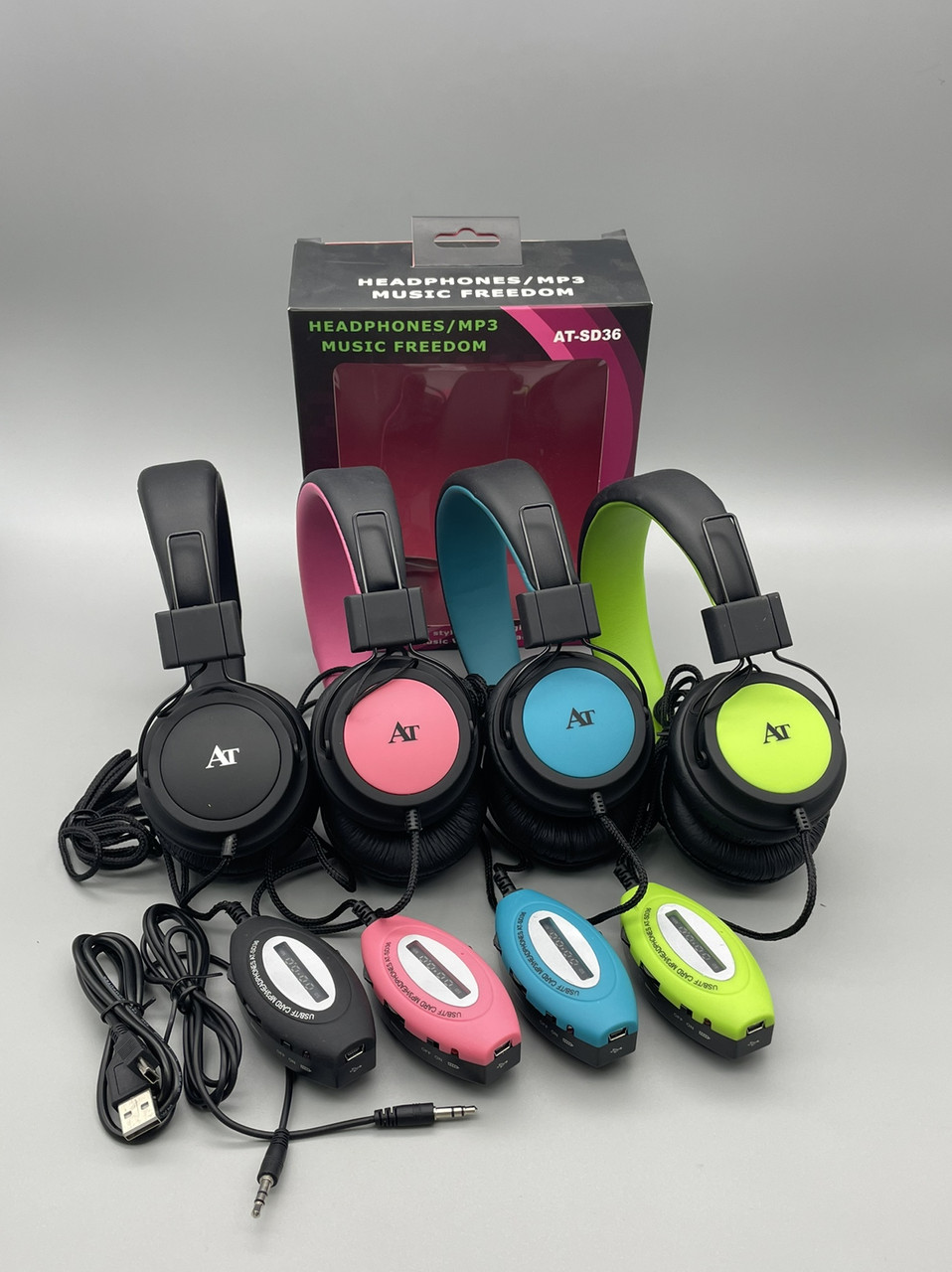Навушники Bluetooth AT-SD36 з MP3 плеєром та FM приймачем складні бездротові стерео навушники BF