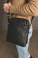Стильная мужская сумка через черное плечо