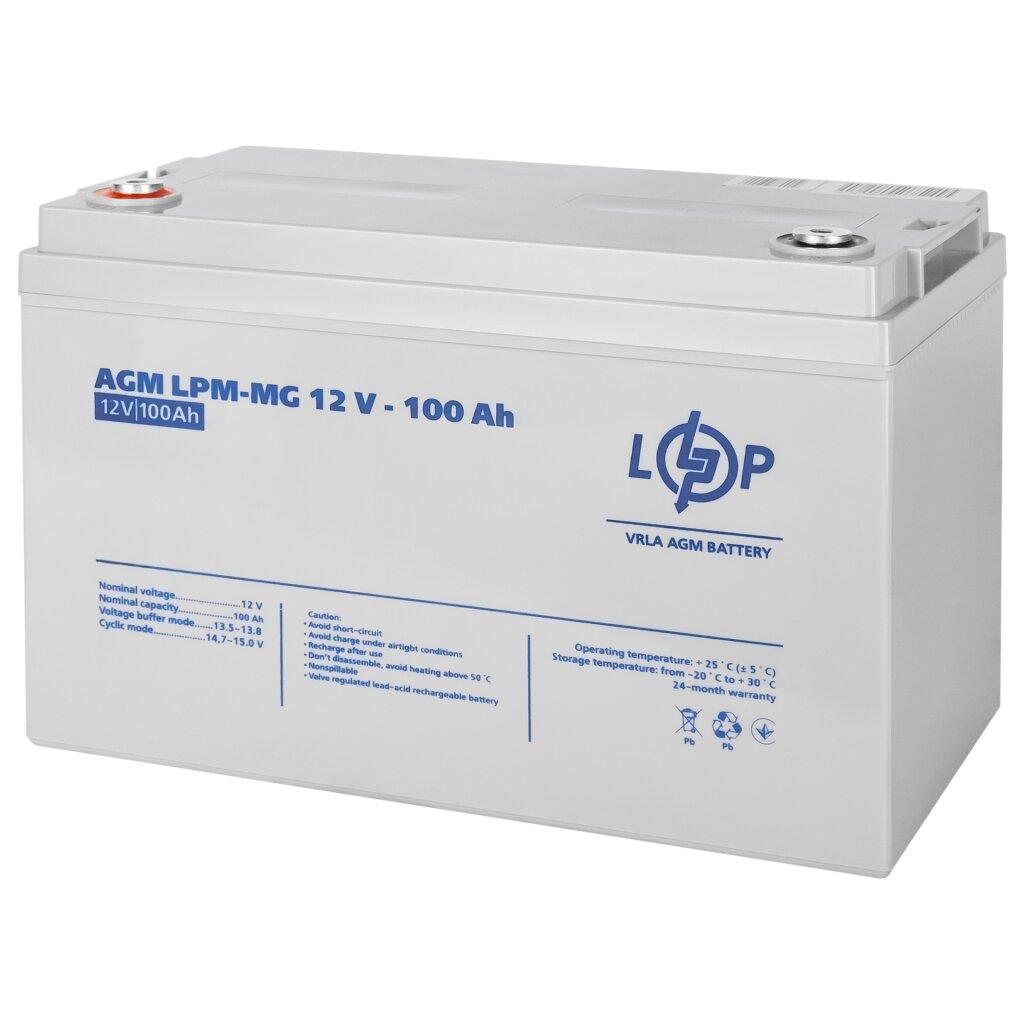 Акумулятор мультигелевий LogicPower LPM-MG 12 V — 100 Ah, фото 1
