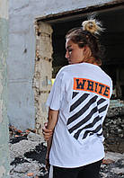 Белая футболка унисекс - Off White M