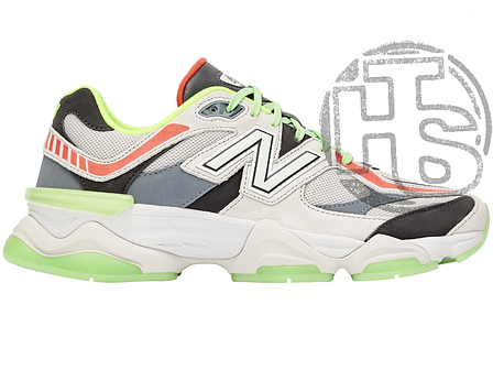 Чоловічі кросівки New Balance 9060 DTLR Glow Grey Green Red Black U9060DGG, фото 1