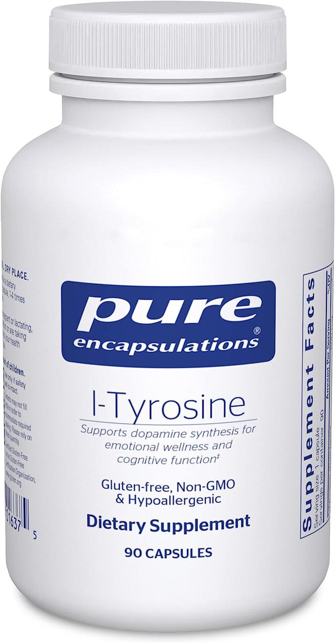 Pure Encapsulations L-Tyrosine / Л-Тирозин 90 капсул