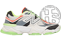 Женские кроссовки New Balance 9060 DTLR Glow Grey Green Red Black U9060DGG