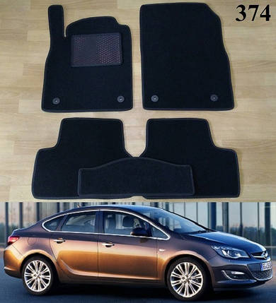 Ворсові килимки на Opel Astra J '09-15, фото 2