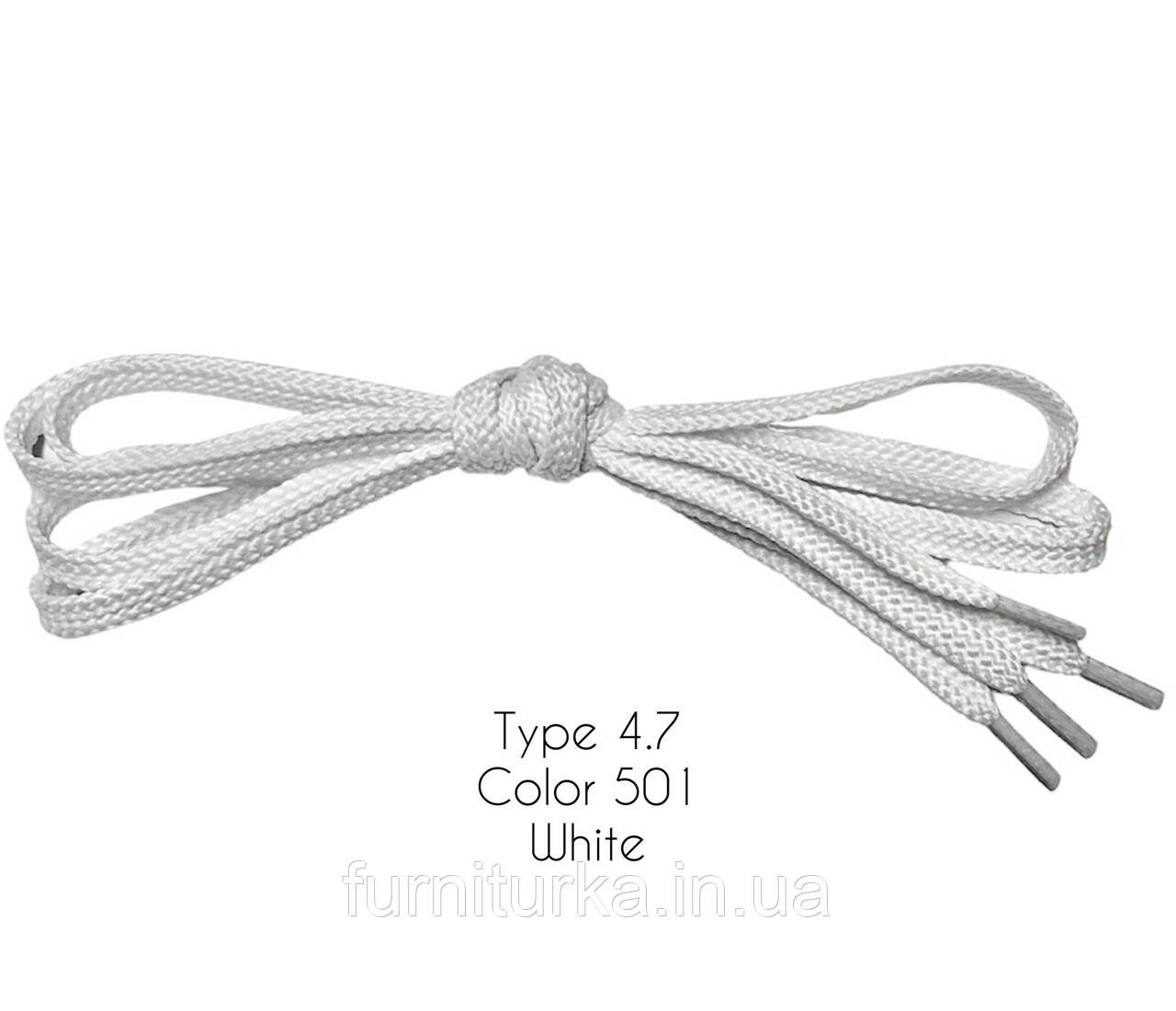 Шнурки для обуви Kiwi (Киви) плоские простые 90 см 7 мм цвет белый (упаковка 36 пар). Тип 4.7 - фото 2 - id-p1898543055