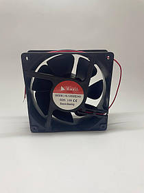 Вентилятор EAZIL семилопатевий (24V, 0.35A) 120х120х38 мм на підшипнику, квадратний.