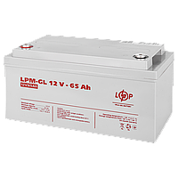 Аккумулятор гелевый LogicPower LPM-GL 12V - 65 Ah | АКБ 12В 65Ач GEL | для ИБП, UPS, инвертора, сигнализации