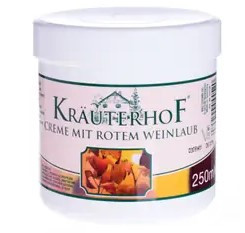 Krauterhof Бальзам із листя червоного винограду з кінським каштаном для догляду за ногами, 250 мл