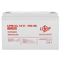 Аккумулятор гелевый LogicPower LPM-GL 12V - 100 Ah | АКБ 12В 100Ач GEL | для ИБП, UPS, инвертора, сигнализации