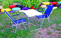 Раскладная туристическая мебель,складной набор мебели для пикника ( 1 стол + 2 кресла)