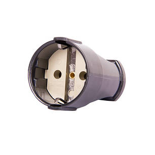 Розетка переносна e.socket.003.16.black, з з/к, 16А чорна, фото 1