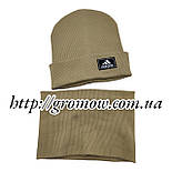 Оптом шапки 46, 48, 50, 52 і 54 трикотажна дитяча шапка з хомутом дитячі гурт (ОШ36269), фото 2