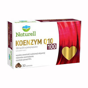 Naturell Coenzyme Q10 100 мг  Коензим Q10, 30 капсул. До 01/2026