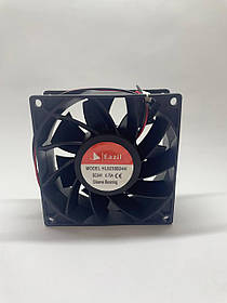 Вентилятор EAZIL семилопатевий (24V, 0.75A) 92х92х38мм на підшипнику, квадратний.