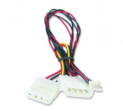 Кабель живлення вентилятора 3pin(F)/ATA- 1 (M+F)