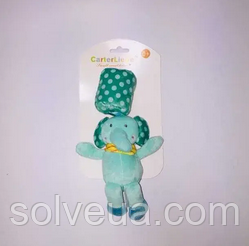 Плюшева підвіска-дитяче брязкальце Слоник, CY-010.solve, фото 1