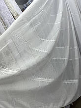 Тюль льон Версаче М27 кремовий