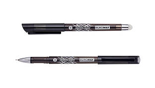 Ручка гелева пиши-стирай Buromax Erase Slim 0,5мм чорна (12)