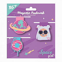Закладки магнітні Yes Space Girl 3шт