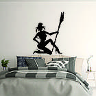 Декоративне настінне Панно «Дівчина з мітлою», Декор на стіну, фото 5