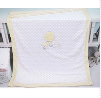 Дитяче двошарове покривало з плюшу Каченя, CLBL-28 yellow.solve