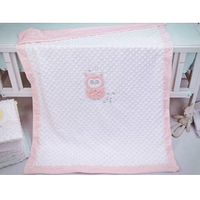 Дитяче двошарове покривало з плюшу Сова, CLBL-28P.solve