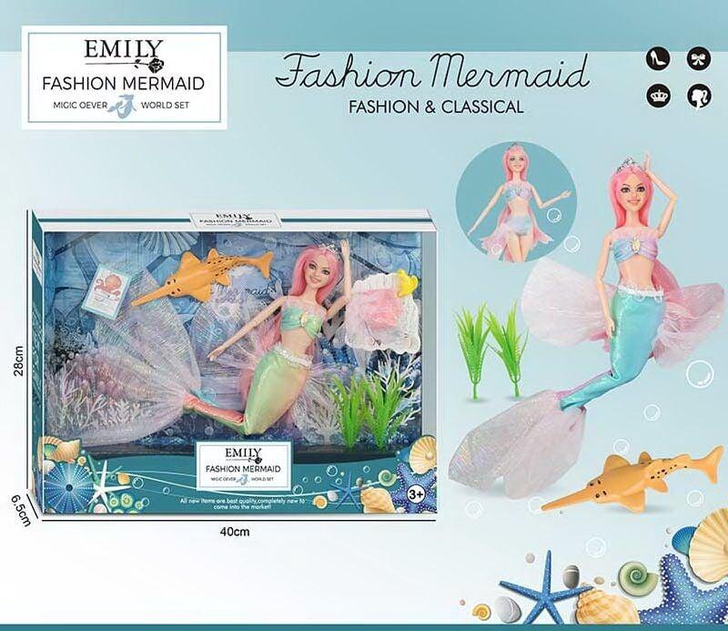 Лялька Emily "Русалонька" фігурка морського мешканця, висота 30 см (QJ137C)