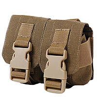 Тактический подсумок под 2 гранаты KIBORG GU Double Mag Pouch Coyote