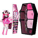 Монстр Хай Дракулаура Лялька Monster High Skulltimate Secrets Fearidescent Series Draculaura HNF73, фото 3