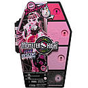 Монстр Хай Дракулаура Лялька Monster High Skulltimate Secrets Fearidescent Series Draculaura HNF73, фото 11