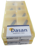 Токарные пластины отрезные 10 шт DASAN MGMN150-G DM9030 ширина реза 1.5 мм, оригинал