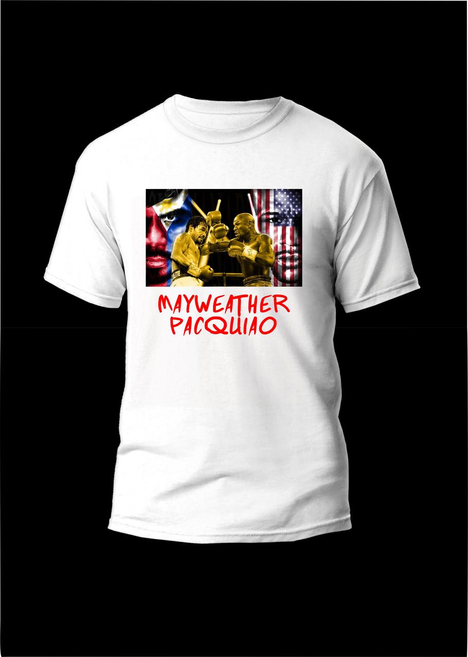 Футболка YOUstyle Mayweather vs Pacquiao 1048 White