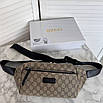 Стильна чоловіча нагрудна сумка (бананка) Gucci, фото 3