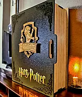 Чарівна скарбничка у вигляді книги"Гаррі Поттер" та гравіюванням на 365 днів