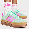 Кросівки Adidas Gazelle Platform Bold Pulse Mint Pink — H06125, фото 9