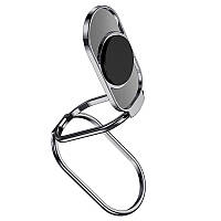 Мультифункциональный держатель - кольцо Hoco PH36 Emma Metal серебристое