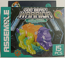 Конструктор на шурупах 282688C "Вовк Wolf" 15 деталей, викрутка