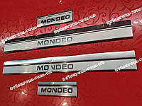 Накладки на пороги FORD MONDEO IV *2007-2014год Форд Мондео премиум комплект нержавейка 4штуки
