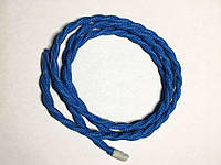 AMP кабель текстильний звитий 2x0.75 blue