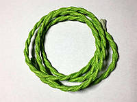 AMP кабель текстильний звитий 2x0.75 light green