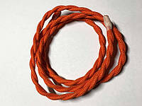 AMP кабель текстильний звитий 2x0.75 orange