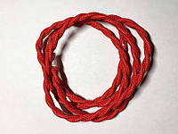 AMP кабель текстильний звитий 2x0.75 red