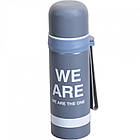 Термос із нержавіючої сталі Stainless bottle Х-20 на 0,5л 24х6,5 см з петлею для підвісу, фото 3
